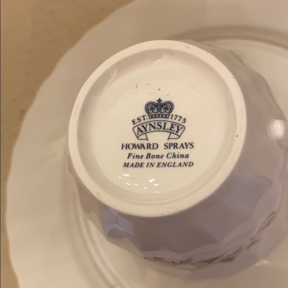 Aynsley Bone China Howard Sprays Luncheon set NWOT - Picture 7 of 9